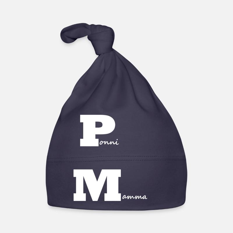 PonyMama white Organic Baby Cap