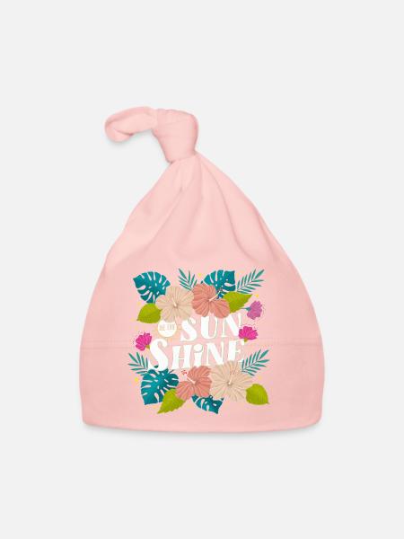 Tropical Summer - Baby Bio-Mütze - Rosa - Vorne
