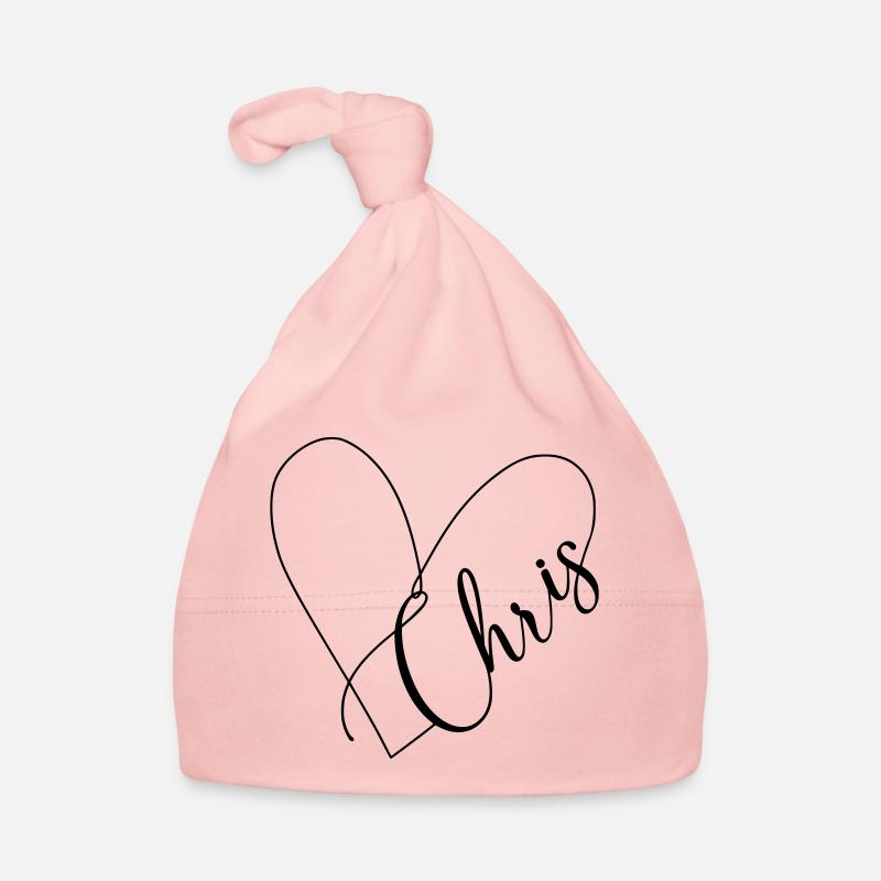 Chris Nom Ligne de coeur Bonnet bio Bébé