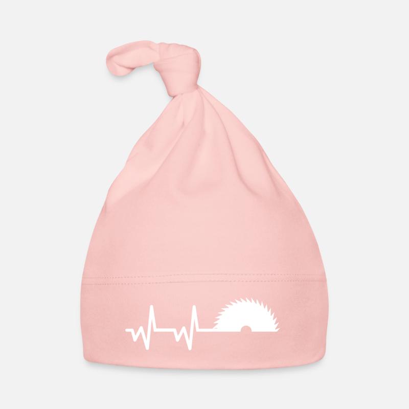 Herzschlag Saege Baby Bio-Mütze