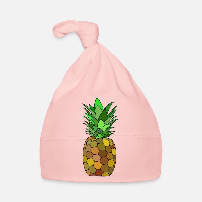 Geometric pineapple design Organic Baby Cap