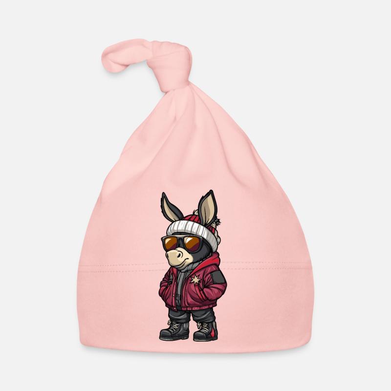 Âne Cool Bande Dessinée Bonnet bio Bébé