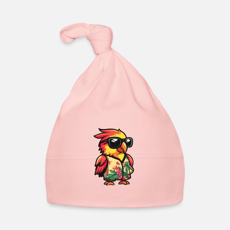 Perroquet Perruche Bande dessinée Vacances Bonnet bio Bébé