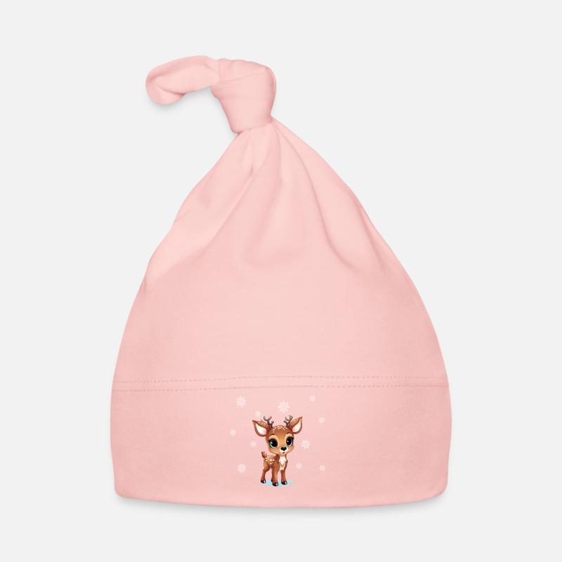 Süßes Rentier Baby Bio-Mütze