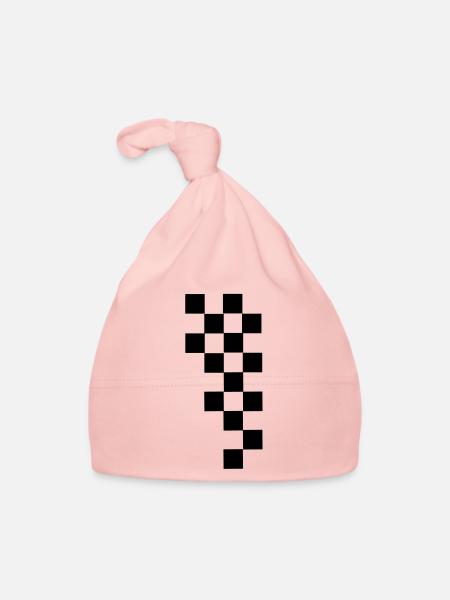 RACING FLAG - Baby Bio-Mütze - Rosa - Vorne