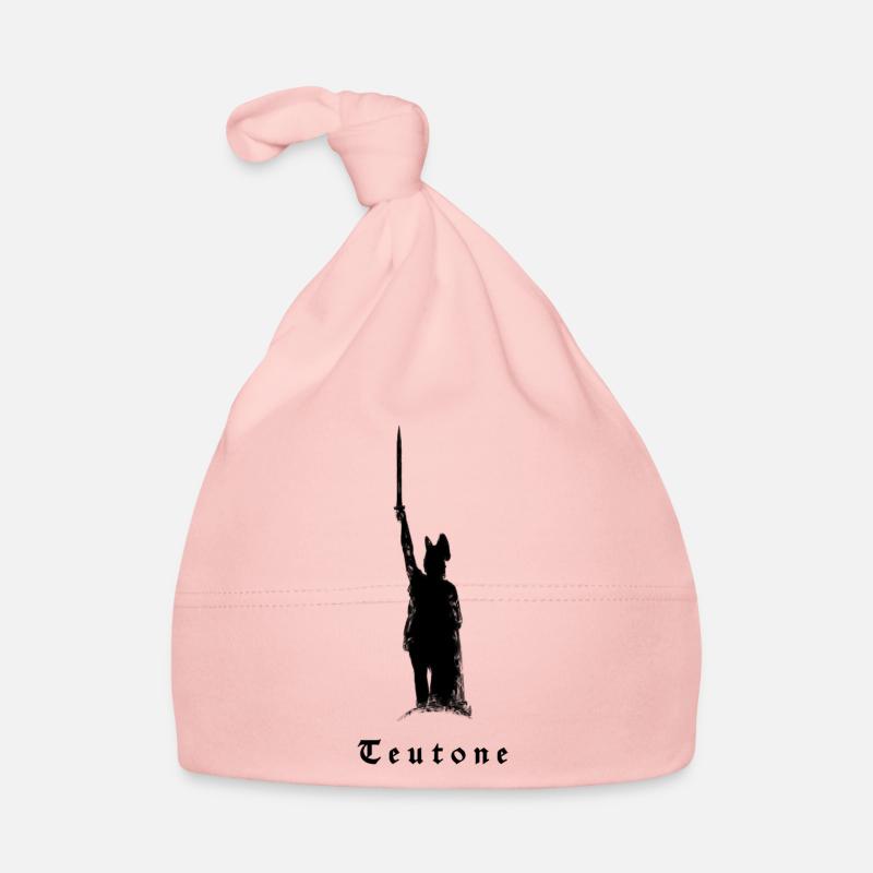 Conception Teutonen avec monument Hermann - Bonnet bio Bébé - rose