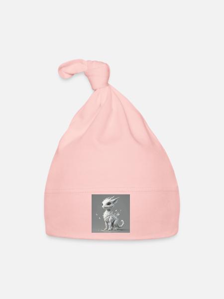 FabelwesenDinicus - Baby Bio-Mütze - Rosa - Vorne