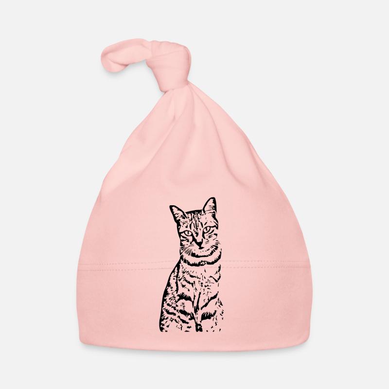 Chat Chaton Tigre Chat Chat Chat Cadeau Bonnet bio Bébé