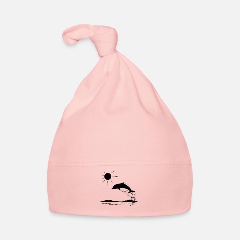 Dolphin jumps Organic Baby Cap