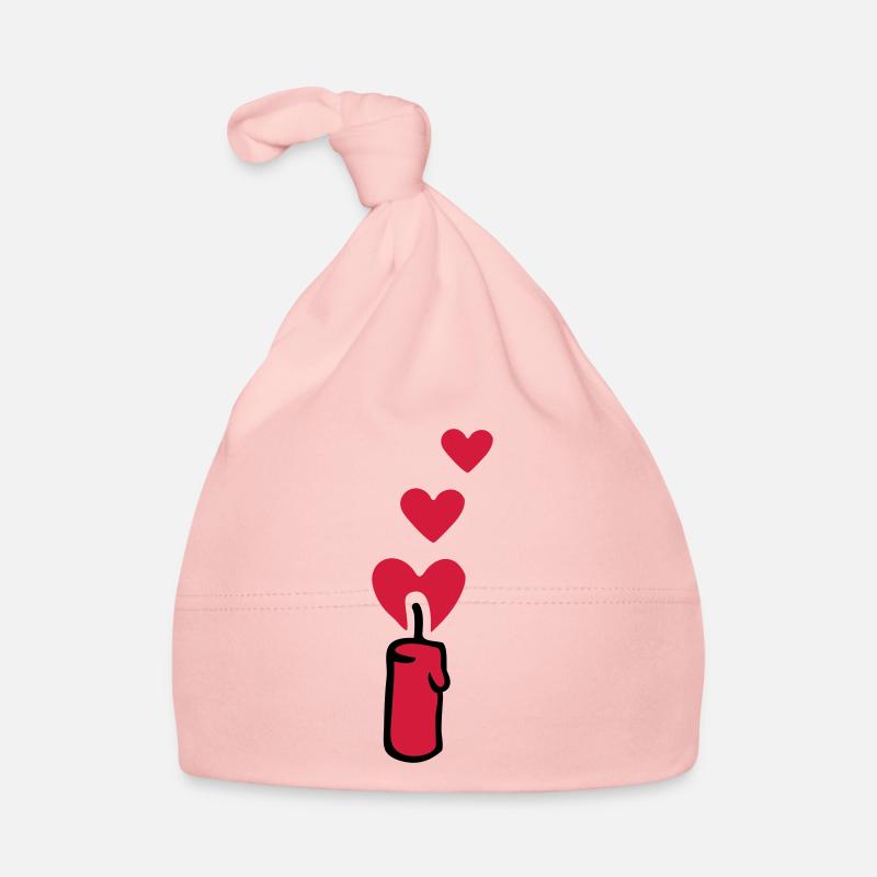 Bougie Coeur 2 Bonnet bio Bébé