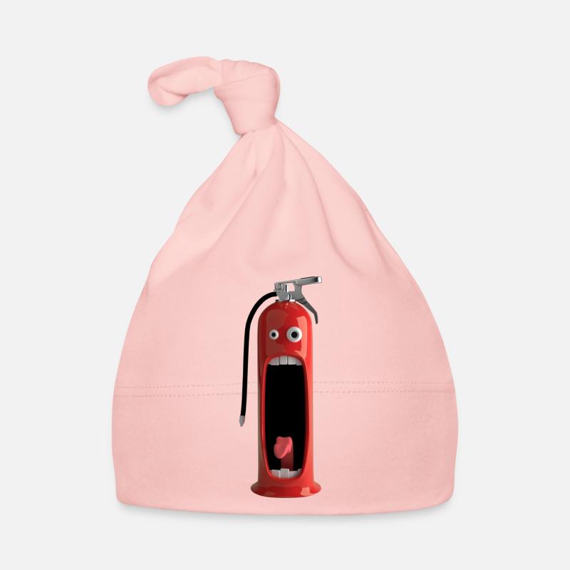 Funny fire extinguisher - Organic Baby Cap - pink