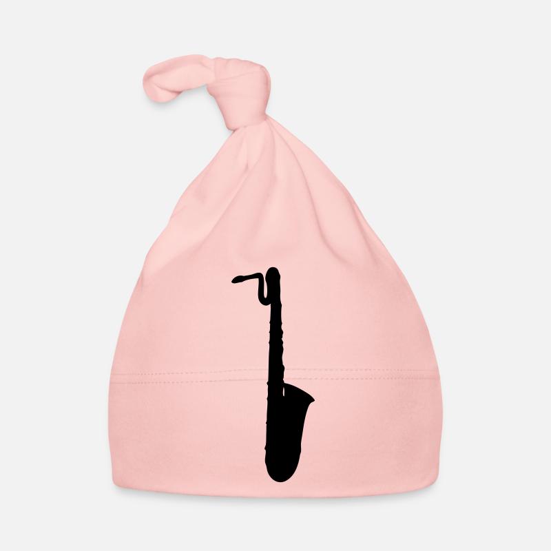 drawing, saxophone baritone sax Organic Baby Cap