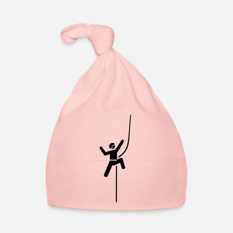 kletterer bergsteiger climbing Baby Bio-Mütze