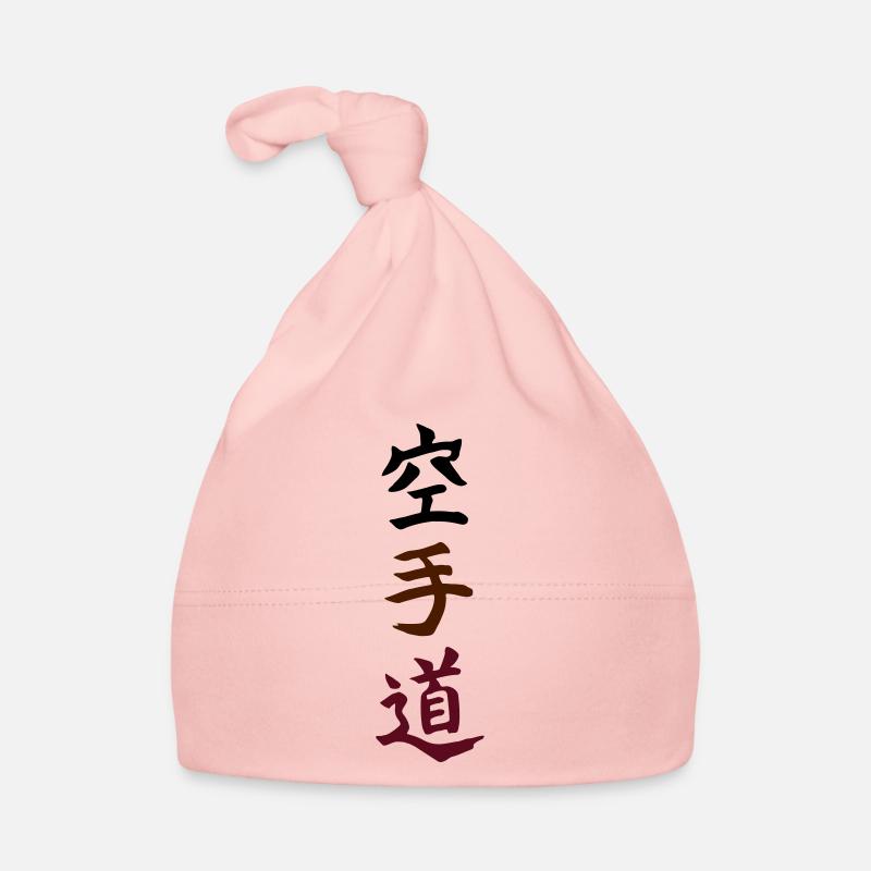 karatedo japonais - Bonnet bio Bébé - rose