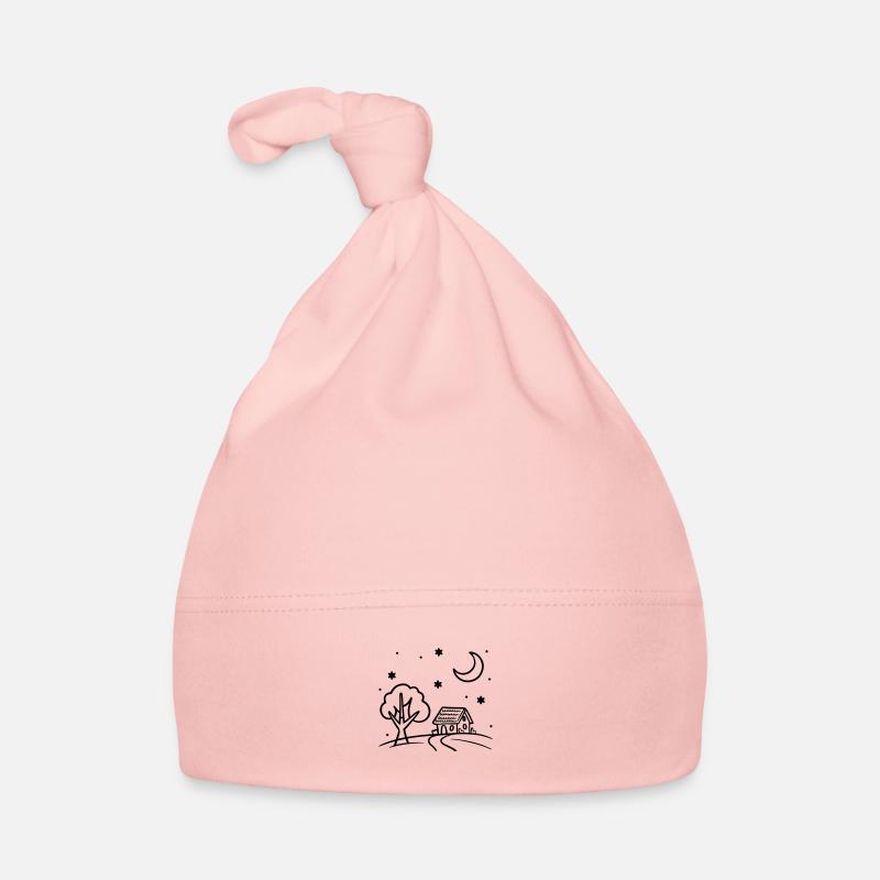 Moonlit Cabin Organic Baby Cap