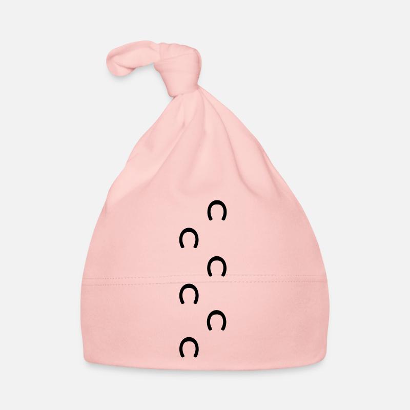 cheval - Bonnet bio Bébé - rose