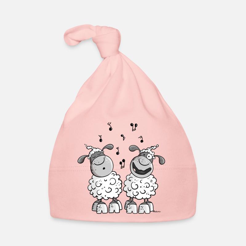 Moutons musicale Bonnet bio Bébé
