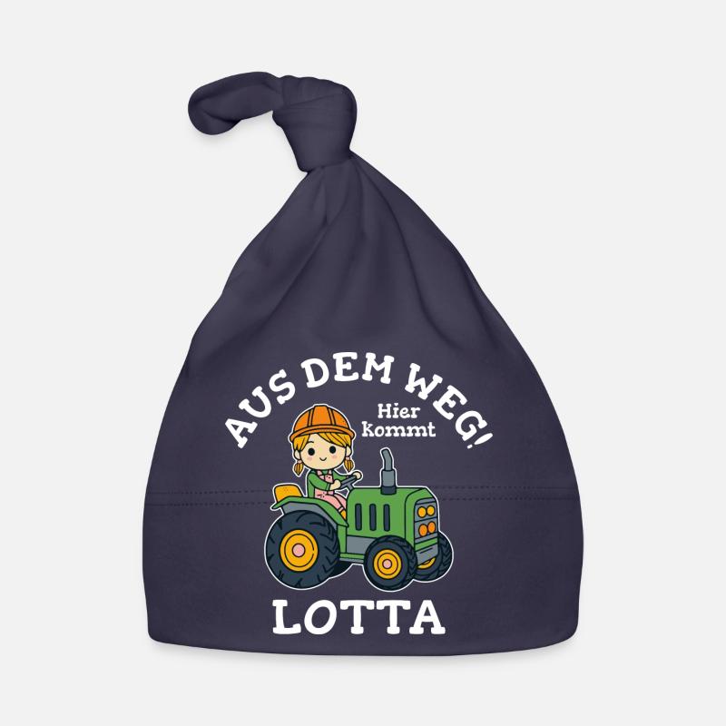 Lotta Name Traktor Baby Bio-Mütze