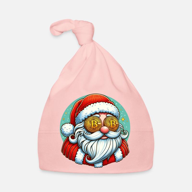 Crypto Santa Organic Baby Cap