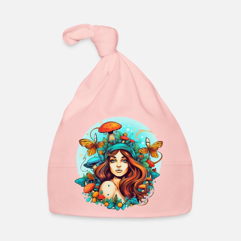 Fairytale Forest - Organic Baby Cap - pink