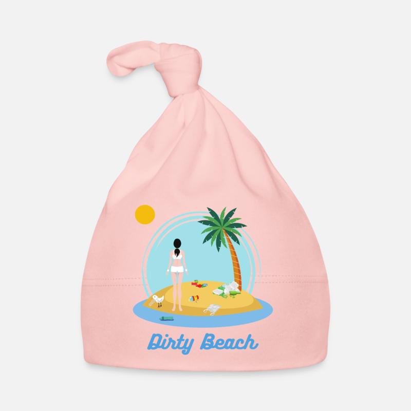 Plage Sale - Bonnet bio Bébé - rose
