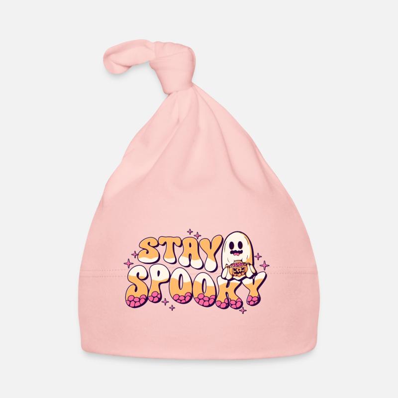 Restez effrayant Halloween Ghost Bonnet bio Bébé