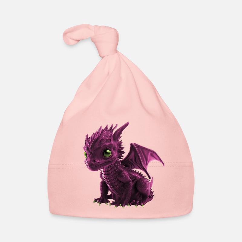 Pinker Baby Drache Baby Bio-Mütze