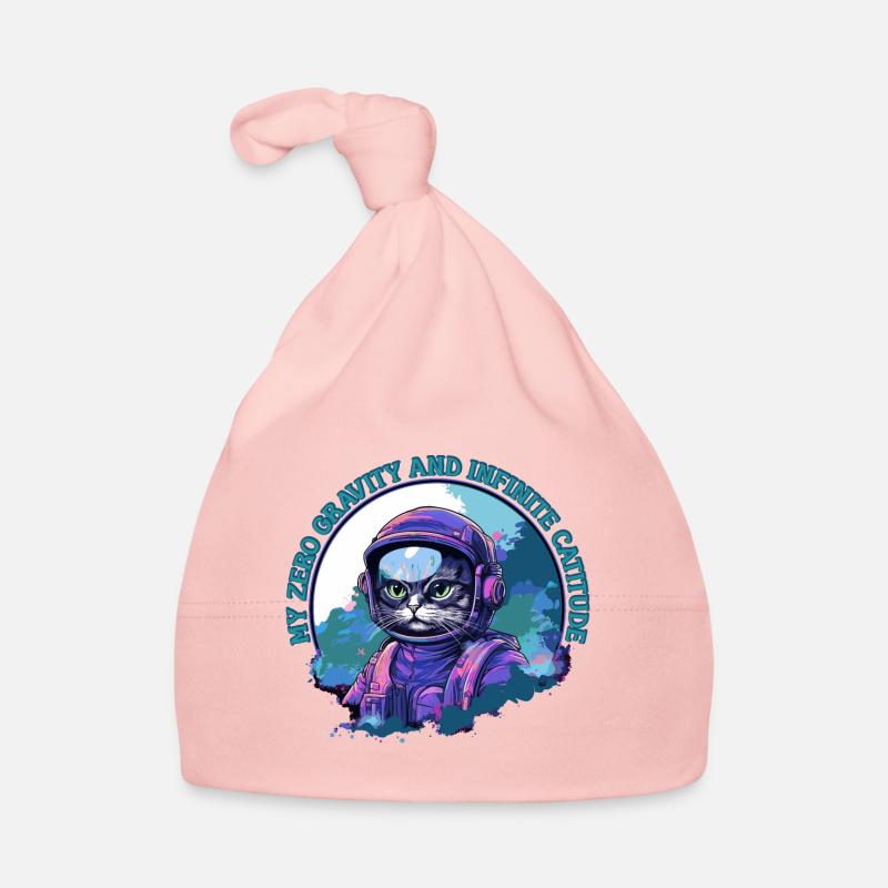 Confident Bengal astronaut cat Organic Baby Cap