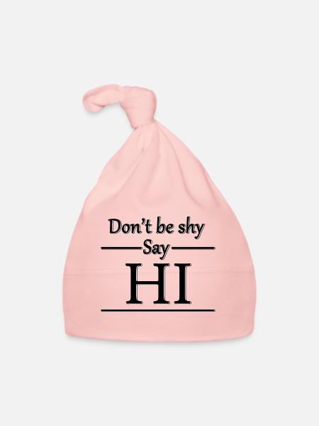 Seien Sie nicht schüchtern - Baby Bio-Mütze - Rosa - Vorne