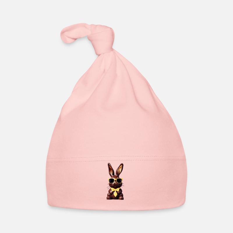 Lapin en chocolat Bo graphique Bonnet bio Bébé