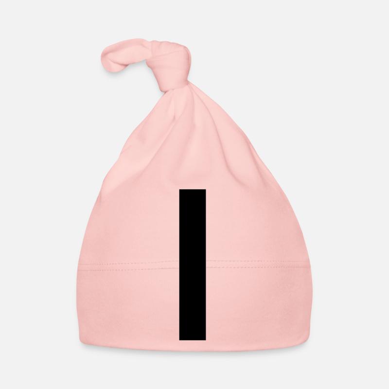 VERTICAL LINE - STRIPE - Organic Baby Cap - pink