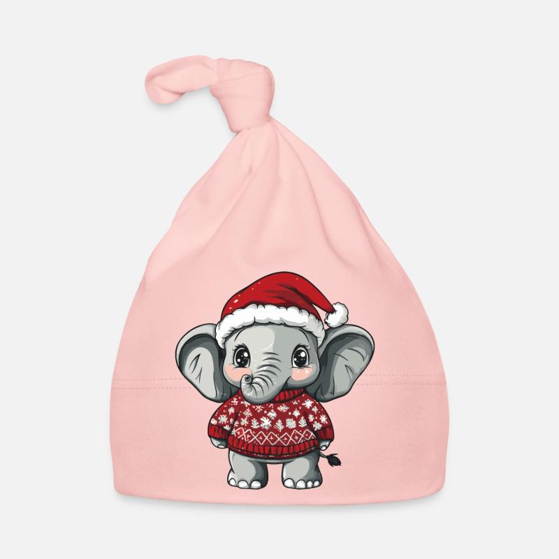 Mammut Weihnachten Comic Baby Bio-Mütze