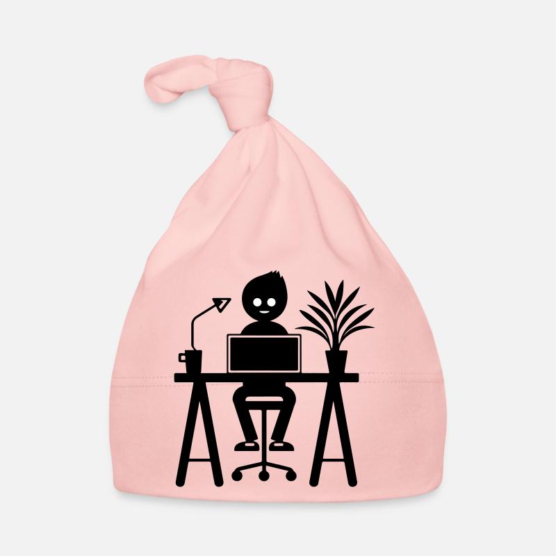 Worker Computer Job Learning Organic Baby Cap