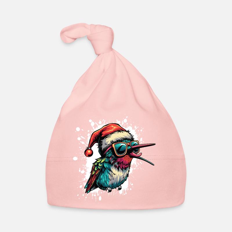 Colibri Oiseau Noël Drôle Bonnet bio Bébé