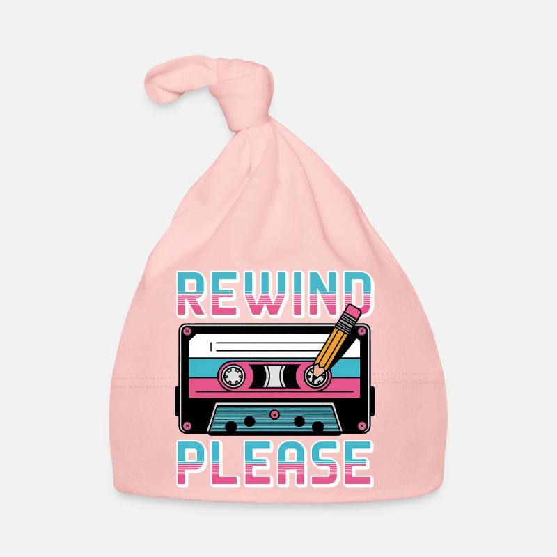 Rewind Please Kassette Retro Baby Bio-Mütze