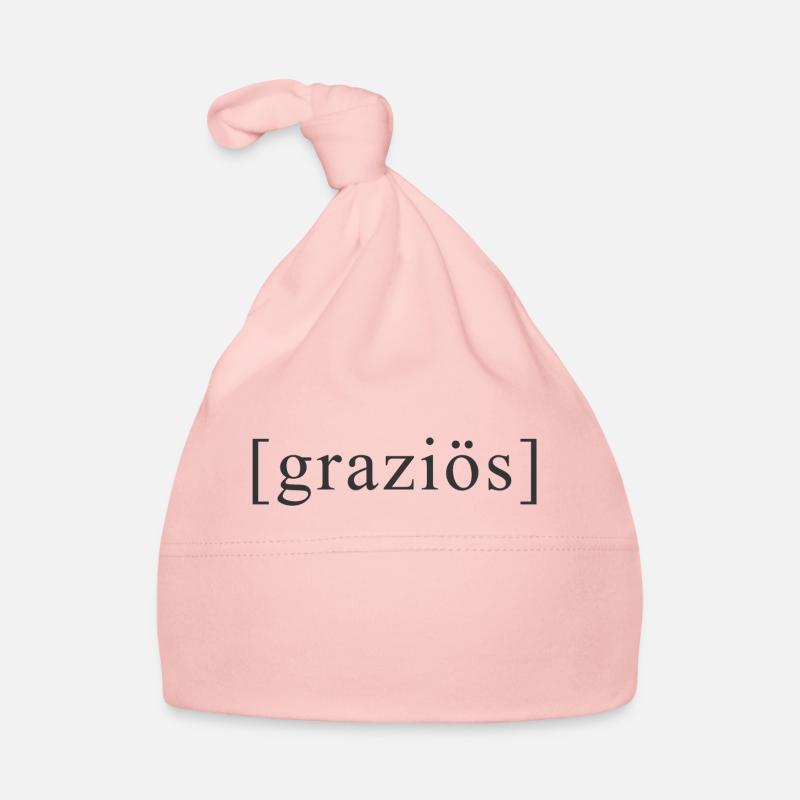 Graziös, grau Baby Bio-Mütze