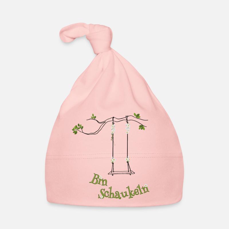 Bin schaukeln schwarz - Baby Bio-Mütze - Rosa