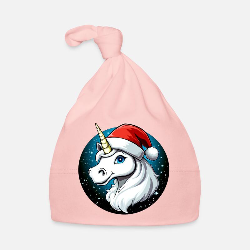 Weihnachten Einhorn Baby Bio-Mütze