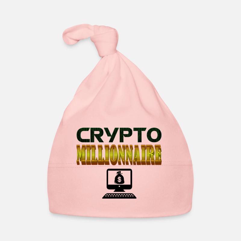 Crypto Millionnaire - Bonnet bio Bébé - rose