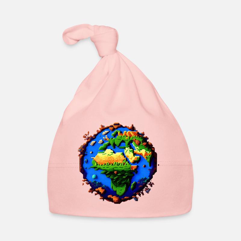 Pixel Earth Bonnet bio Bébé