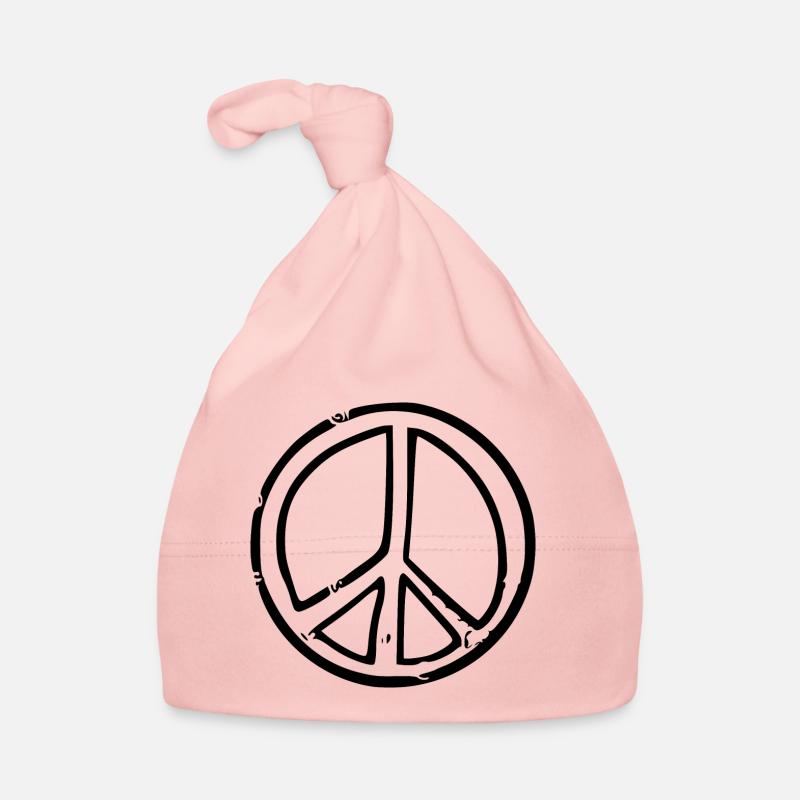 Peacezeichen Baby Bio-Mütze