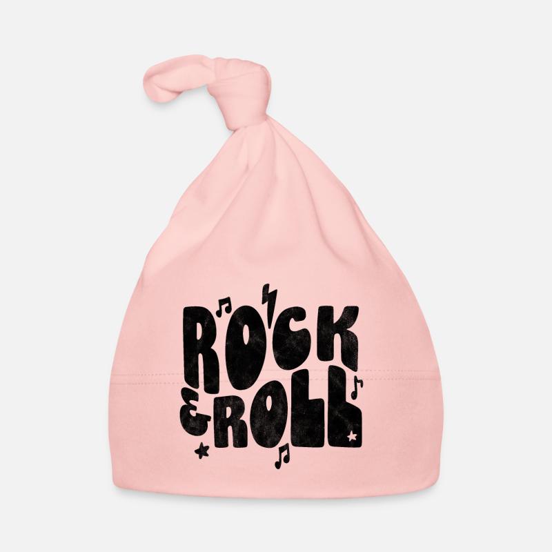 Rock and Roll Black Organic Baby Cap