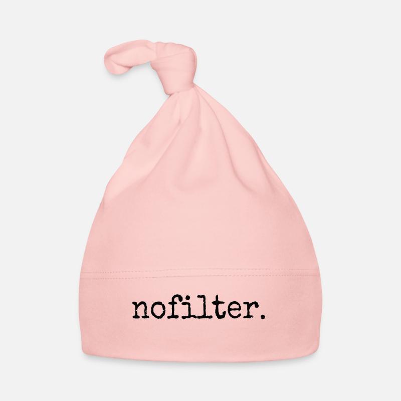 nofilter. Naturally authentic aesthetics Organic Baby Cap