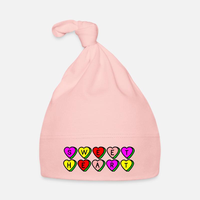 Mon petit cœur - Bonnet bio Bébé - rose