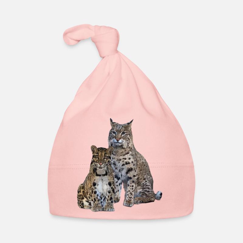 Nebelparder und Luchs Baby Bio-Mütze
