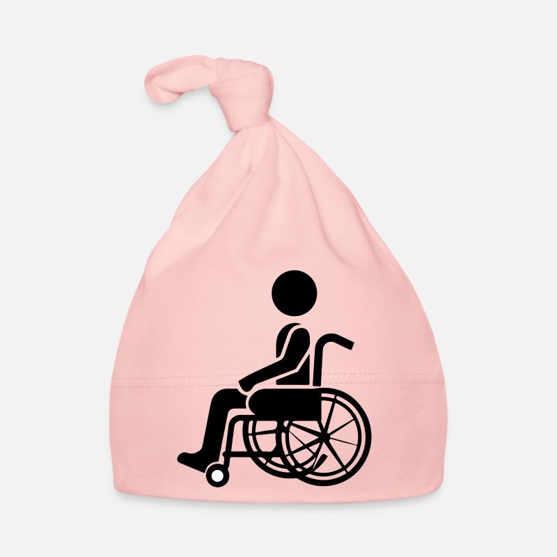 Man in wheelchair accessibility Organic Baby Cap