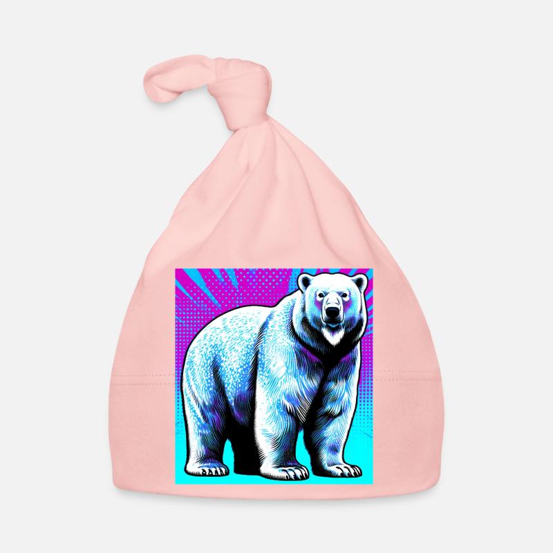 polar bear Organic Baby Cap