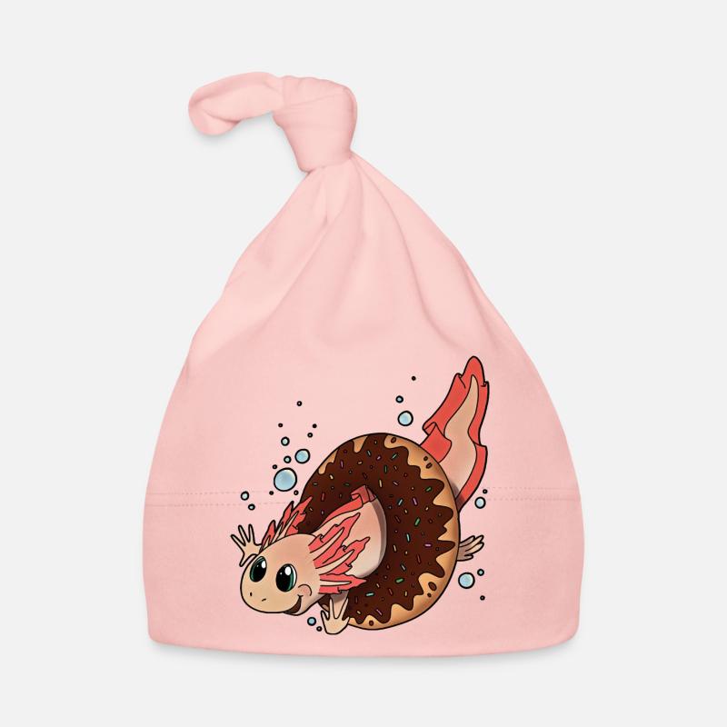 Axolotl Newt Donut - cool gift idea doughnut Organic Baby Cap
