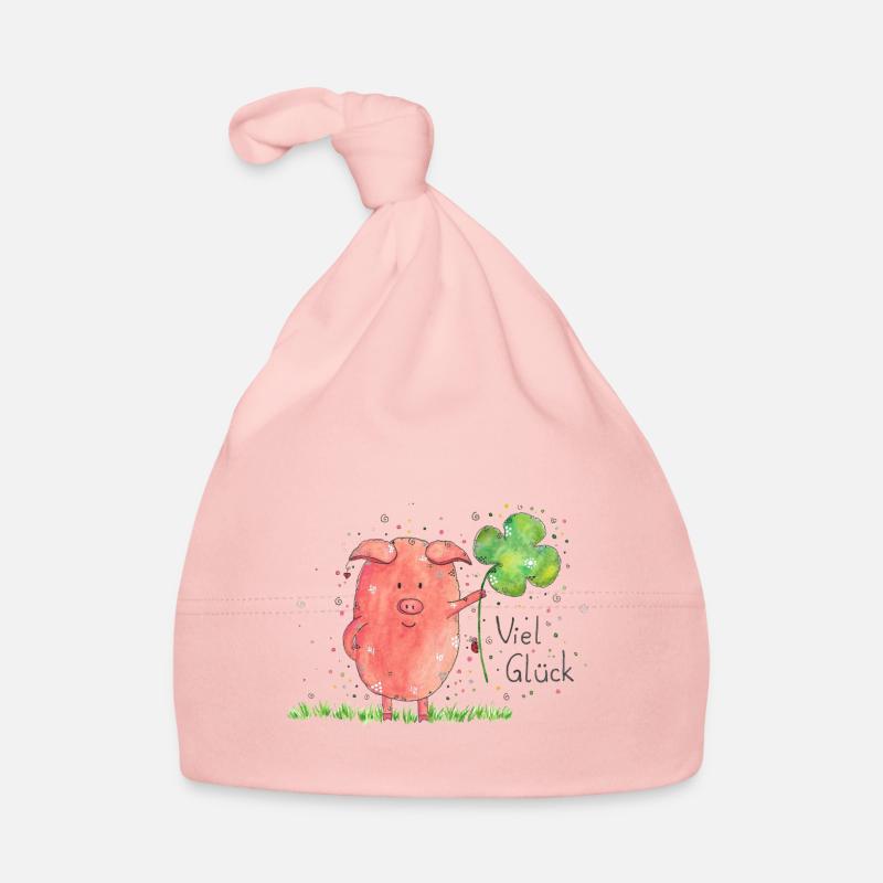 Schweinchen Lucky Baby Bio-Mütze