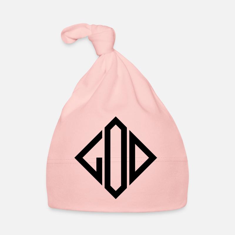 God god square rhombus - Organic Baby Cap - pink